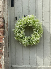 Load image into Gallery viewer, White & Green Wildflower Wreath - Field & Rose