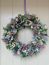 Load image into Gallery viewer, Lambs Ear & Wildflower Wreath - Large