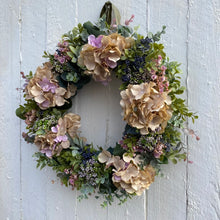 Load image into Gallery viewer, Hydrangea & Boxwood Wreath - Field & Rose