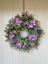 Load image into Gallery viewer, Wild Purple Hydrangea Wreath - Field & Rose