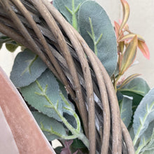 Load image into Gallery viewer, Lambs Ear, Eucalyptus Wreath & Rose Wreath - Field & Rose