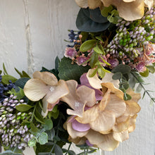 Load image into Gallery viewer, Hydrangea & Boxwood Wreath - Field & Rose