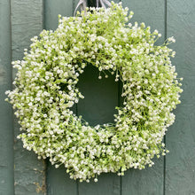 Load image into Gallery viewer, White & Green Wildflower Wreath - Field & Rose