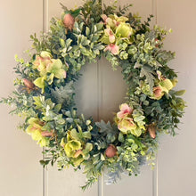 Load image into Gallery viewer, Hydrangea & Wildflowers Wreath