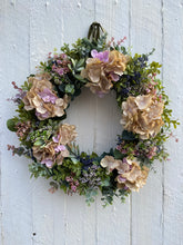 Load image into Gallery viewer, Hydrangea & Boxwood Wreath - Field & Rose