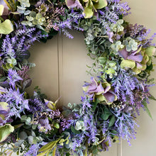 Load image into Gallery viewer, Hydrangea & Lavender Wreath - Field & Rose