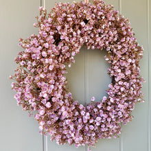 Load image into Gallery viewer, Pink Gypsophila Wreath - Large