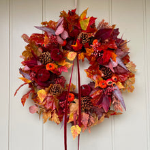 Load image into Gallery viewer, Velvet Pumpkins & Berries Wreath - Field & Rose