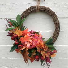 Load image into Gallery viewer, Autumn Glow Half Wreath - Field & Rose