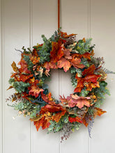 Load image into Gallery viewer, Autumn Greenery Wreath