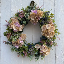 Load image into Gallery viewer, Hydrangea & Boxwood Wreath - Field & Rose