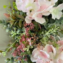 Load image into Gallery viewer, Pink Hydrangea Wreath