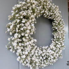 Load image into Gallery viewer, White Gypsophila Wreath - Large - Field & Rose