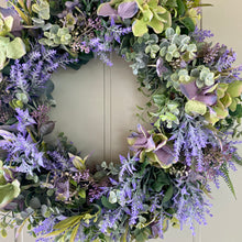 Load image into Gallery viewer, Hydrangea & Lavender Wreath - Field & Rose
