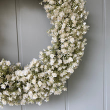 Load image into Gallery viewer, White Gypsophila Wreath - Large - Field & Rose