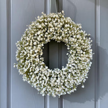 Load image into Gallery viewer, White Gypsophila Wreath - Large