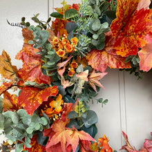 Load image into Gallery viewer, Autumn Greenery Wreath
