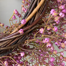 Load image into Gallery viewer, Fuchsia Wildflower Wreath