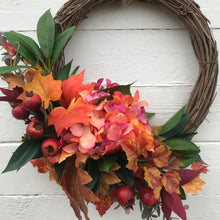 Load image into Gallery viewer, Autumn Glow Half Wreath - Field & Rose