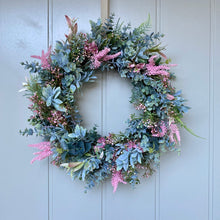 Load image into Gallery viewer, Eucalyptus & Pink Lavender Wreath
