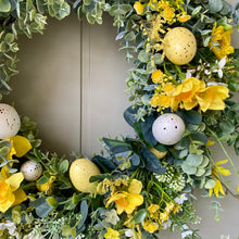 Load image into Gallery viewer, Daffodil & Easter Egg Wreath - Field & Rose