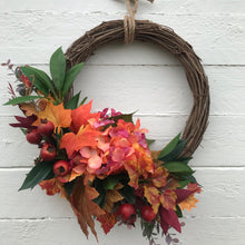 Load image into Gallery viewer, Autumn Glow Half Wreath - Field & Rose