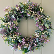 Load image into Gallery viewer, Lambs Ear & Wildflower Wreath - Large