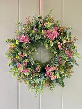 Load image into Gallery viewer, Blush Pink Hydrangea Wreath