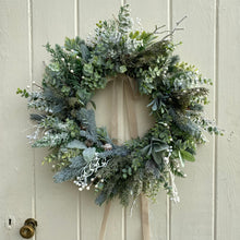 Load image into Gallery viewer, Christmas Frosted Foliage Wreath - Field & Rose