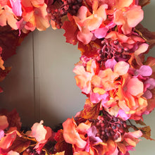 Load image into Gallery viewer, Autumn Hydrangeas Wreath - Field & Rose