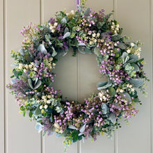 Load image into Gallery viewer, Lambs Ear & Wildflower Wreath - Large