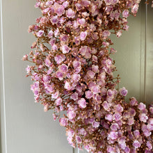 Load image into Gallery viewer, Pink Gypsophila Wreath - Large