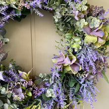 Load image into Gallery viewer, Hydrangea & Lavender Wreath - Field & Rose