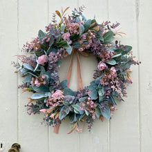 Load image into Gallery viewer, Lambs Ear, Eucalyptus Wreath & Rose Wreath - Field & Rose