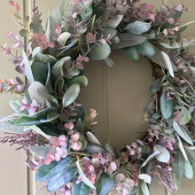 Load image into Gallery viewer, Lambs Ear & Eucalyptus Wreath - Field & Rose