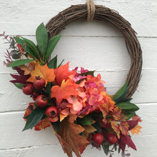 Load image into Gallery viewer, Autumn Glow Half Wreath - Field & Rose