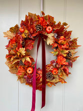 Load image into Gallery viewer, Autumn Pumpkin Patch Wreath - Medium - Field & Rose