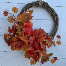 Load image into Gallery viewer, Autumn Leaves Half Wreath - Medium - Field & Rose