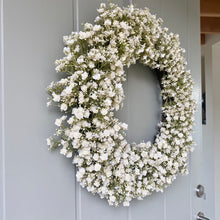 Load image into Gallery viewer, White Gypsophila Wreath - Large - Field & Rose