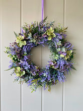 Load image into Gallery viewer, Hydrangea & Lavender Wreath - Field & Rose