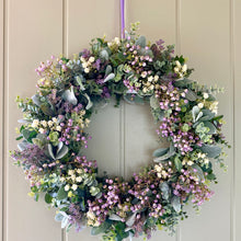 Load image into Gallery viewer, Lambs Ear & Wildflower Wreath - Large