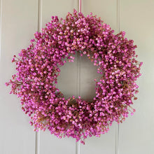 Load image into Gallery viewer, Fuchsia Wildflower Wreath