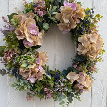 Load image into Gallery viewer, Hydrangea & Boxwood Wreath - Field & Rose