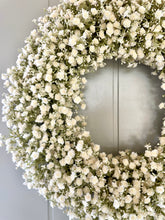 Load image into Gallery viewer, White Gypsophila Wreath - Large