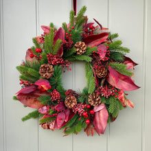 Load image into Gallery viewer, Christmas Magnolia Wreath