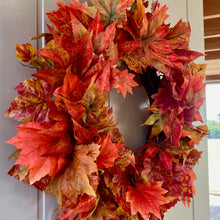 Load image into Gallery viewer, Autumn Maple Leaves Wreath - Medium - Field & Rose