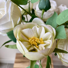 Load image into Gallery viewer, White English Rose Stem - 70cm