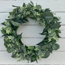 Load image into Gallery viewer, Eucalyptus Wreath . Door wreath. Made in Ireland. Field and Rose