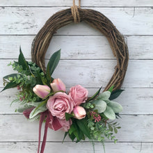Load image into Gallery viewer, Blush Rose Wreath - Medium - Field & Rose