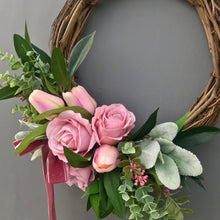 Load image into Gallery viewer, Blush Rose Wreath - Medium - Field & Rose